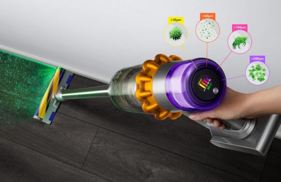 The Dyson V15 Detect Absolute Laser Technology Can Make Your Floors Sparkle