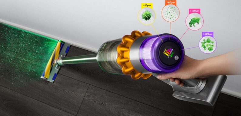 The Dyson V15 Detect Absolute Laser Technology Can Make Your Floors Sparkle